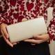 Bolsa Maria Chic Acessórios Clutch Retangular Gliter Dourada