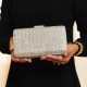 Bolsa Maria Chic Acessórios Clutch Cris Cristais Prata