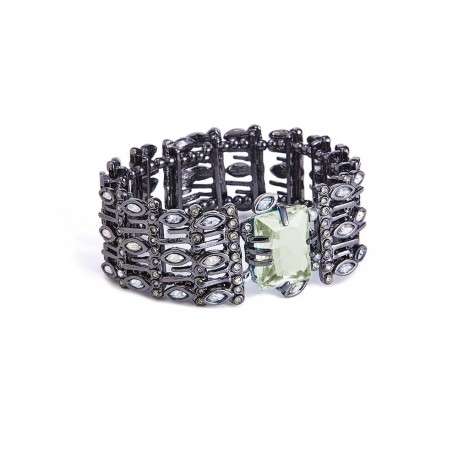 Pulseira Camila Klein Adubar Retângulo Cristal Lima Grafite