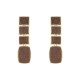 Brinco Fane's Pedra Drusa Bronze Metal Dourado