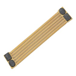 Pulseira Fane's Pedra Drusa Titânio Correntes Imã Metal Dourado