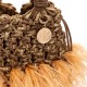 Bolsa Isla Mini Tote Glam Plumas Ouro