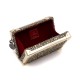 Bolsa Isla Clutch Trunk Metalizado Tweed Glam Ouro