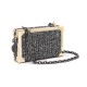Bolsa Isla Clutch Trunk Metalizado Tweed Glam Roxy