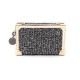 Bolsa Isla Clutch Trunk Metalizado Tweed Glam Roxy