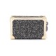 Bolsa Isla Clutch Trunk Metalizado Tweed Glam Roxy