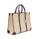 Bolsa Isla Sirena Tote Maxi Monograma Canvas Creme