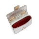Bolsa Isla Anne Baguete Couro New Croco Prata