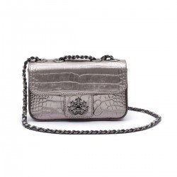 Bolsa Isla Anne Mini Baguete Couro New Croco Roxy