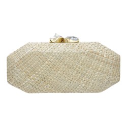 Bolsa Empório MP Clutch Palha Buntal Natural