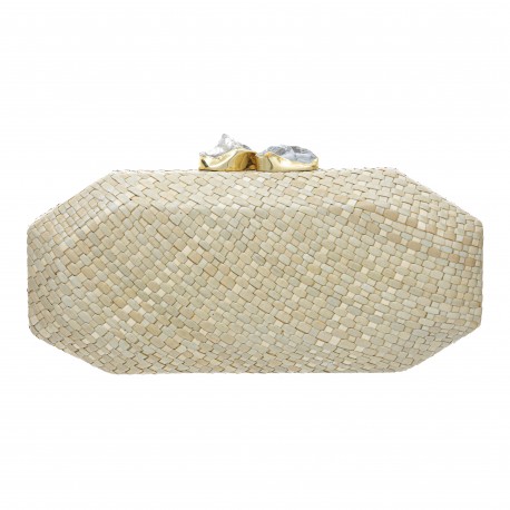 Bolsa Empório MP Clutch Palha Buntal Natural