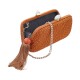 Bolsa Empório MP Clutch Palha Buntal Laranja