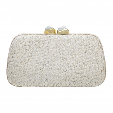 Bolsa Empório MP Clutch Palha Buntal Natural