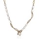 Colar Claudia Arbex Afeto Cristais Ouro Vintage