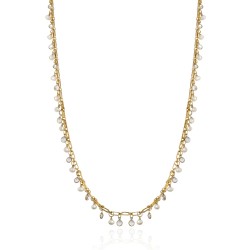 Colar Claudia Arbex Afeto Longo Pingentes Ouro Vintage