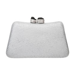 Bolsa Empório MP Clutch Palha Buntal Prata