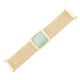 Pulseira Fane's Pedra Natural Correntes Imã Metal Dourado