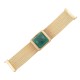 Pulseira Fane's Pedra Natural Correntes Imã Metal Dourado