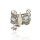 Pulseira Camila Klein Justinian Bracelete Prata Velho