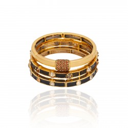 Pulseira Camila Klein Justinian Kit Ouro Velho