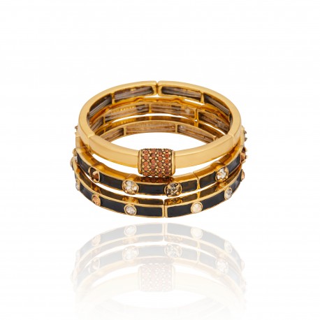 Pulseira Camila Klein Justinian Kit Ouro Velho