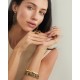 Brinco Camila Klein Justinian Pedra Natural Ouro Velho
