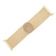 Pulseira Fane's Pedra Natural Quartzo Correntes Imã Metal Dourado