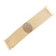 Pulseira Fane's Pedra Natural Quartzo Correntes Imã Metal Dourado