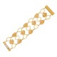 Pulseira Fane's Pedra Natural Citrino Imã Metal Dourado