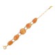 Pulseira Fane's Pedra Natural Ágata Metal Dourado