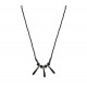 Colar Claudia Arbex Cassandre Longo Cristais Grafite