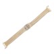 Pulseira Fane's Pedra Natural Quartzo Correntes Imã Metal Dourado