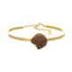 Colar Nádia Gimenes Mocha & Cherry Choker Dourado