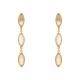 Brinco Fane's Pedra Natural Citrino Dourado