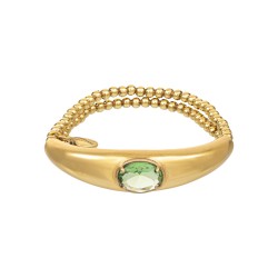 Pulseira Camila Klein Nosso Jardim Maria José Cristal Ouro Velho