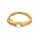 Pulseira Camila Klein Nosso Jardim Maria José Cristal Ouro Velho