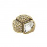 Anel Estela Geromini Botanic Cristais Ouro