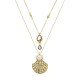 Colar Estela Geromini Conchas Kit Ouro