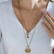 Colar Estela Geromini Conchas Kit Ouro