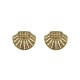 Brinco Estela Geromini Conchas Cristais Ouro