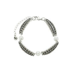 Pulseira Estela Geromini Ópera Pérolas Prata