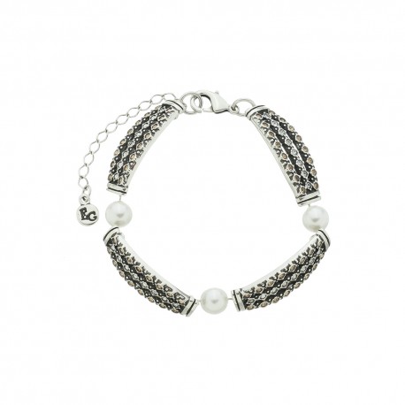 Pulseira Estela Geromini Ópera Pérolas Prata