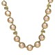 Colar Estela Geromini Peach Cristais Ouro