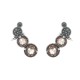 Brinco Estela Geromini Peach Ear Cuff Prata