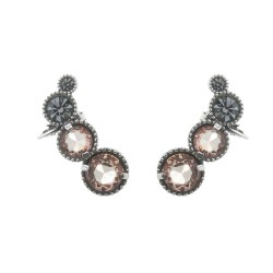 Brinco Estela Geromini Peach Ear Cuff Prata
