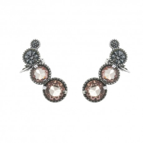 Brinco Estela Geromini Peach Ear Cuff Prata