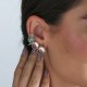 Brinco Estela Geromini Peach Ear Cuff Prata