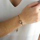 Pulseira Estela Geromini Amorae Delicada Ouro