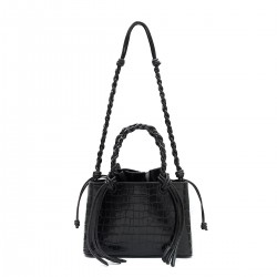 Bolsa Isla Tote Hobo Couro Preto