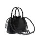 Bolsa Isla Tote Hobo Couro Preto